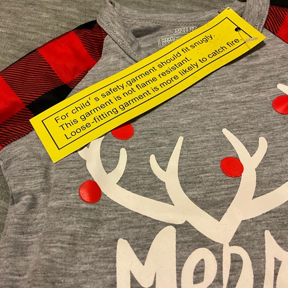 🍒 NWT Loncoco Kids Christmas Pajamas. Size 2T. - Picture 3 of 12